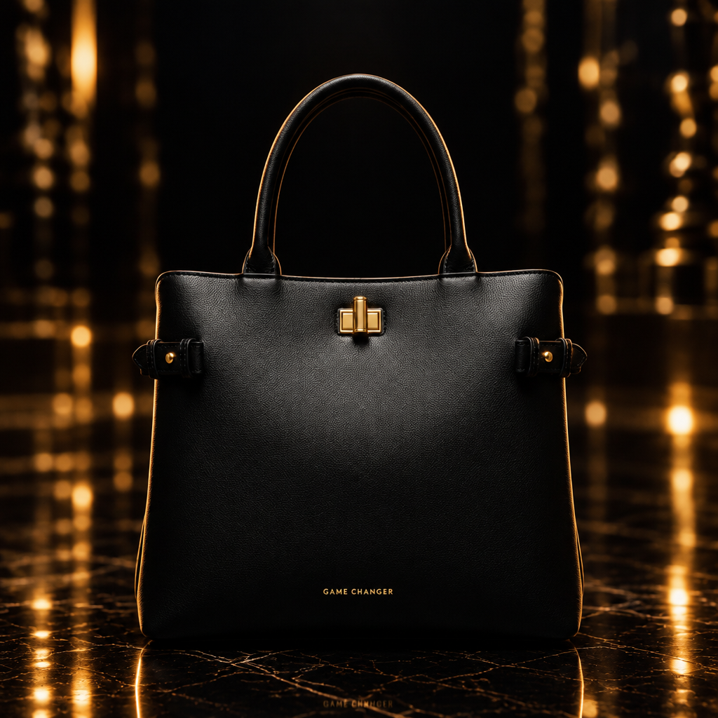 Executive Tote in a cinematic black-and-gold setting
